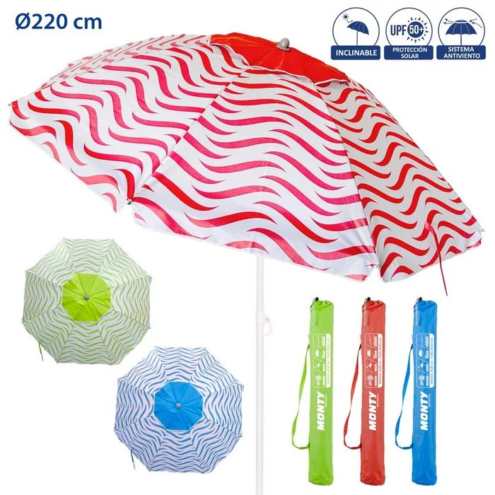 OMBRELLONE ANTIVENTO ASS 220 CM