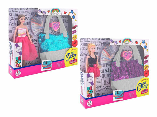 FASHION DOLL CON BORSETTA VENDITA UNITARIA COLORE CASUALE