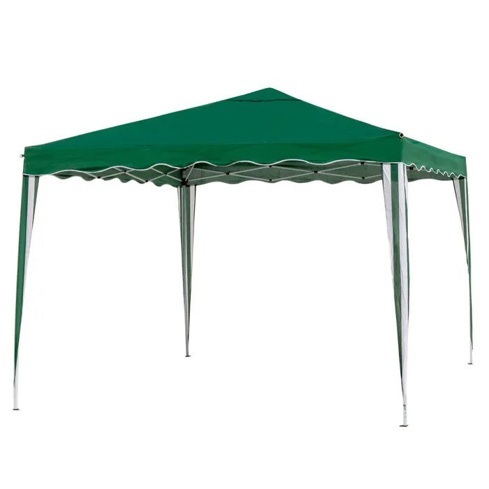 GAZEBO PIEGHEOLE ACCAIO VERDE 300X300X250