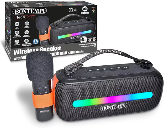 CASSA PORTATILE WIRELESS CON MICROFONO
