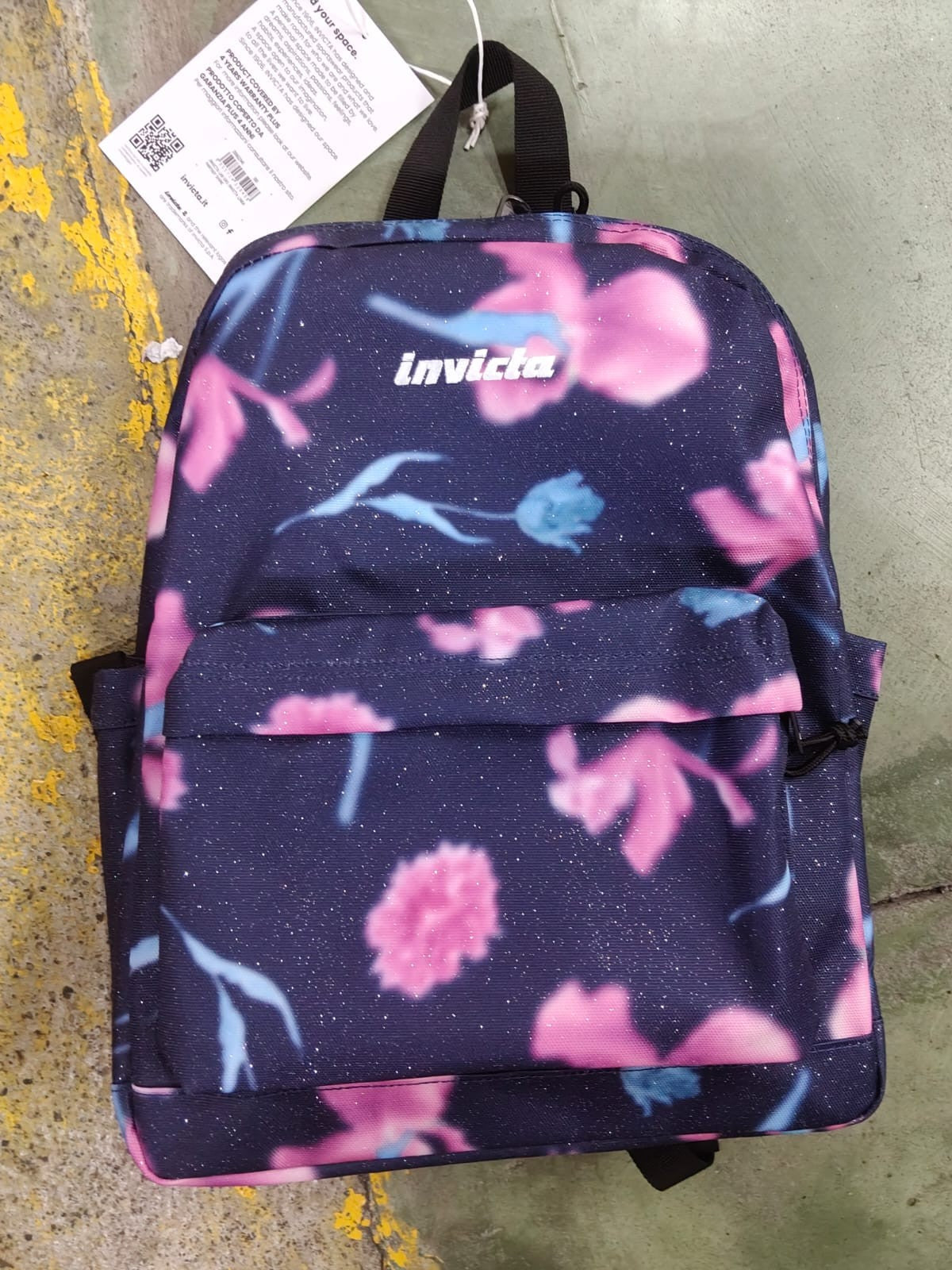 ZAINO INVICTA LINEA FANTASY SHINE FIORI ROSA GIRL