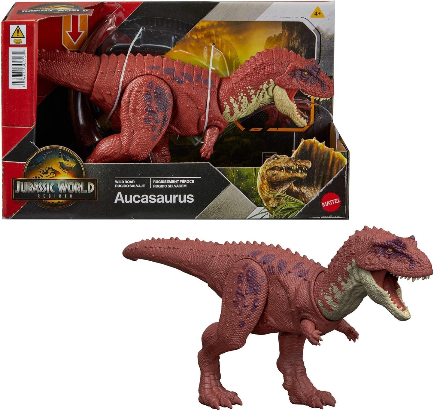 MODELLINO JURASSIC WORLD REBITH RUGGITO SELVAGGIO AUCASAURUS