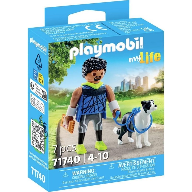PLAYMOBIL MY LIFE 71740 BORDER COLLIE CON PERSONAGGIO 
