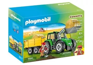 PLAYMOBIL COUNTRY 9317 TRACTOR WITH TRAILER 
