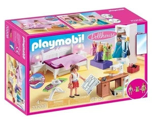 PLAYMOBIL DOLLHOUSE 70208 CAMERA DA LETTO CON ANGOLO PER CUCITO