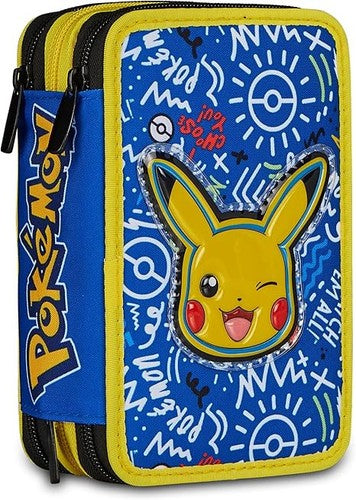 ASTUCCIO 3 ZIP POKEMON 
