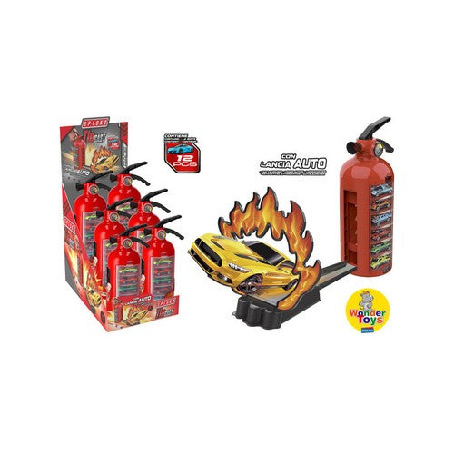 ESTINTORE-PISTA-LANCIATORE-AUTO-IN-METALLO-6-PEZZI