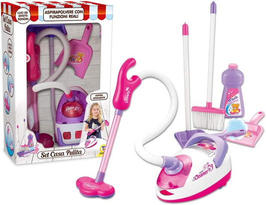 ASPIRAPOLVERE GIOCATTOLO CON ACCESSORI