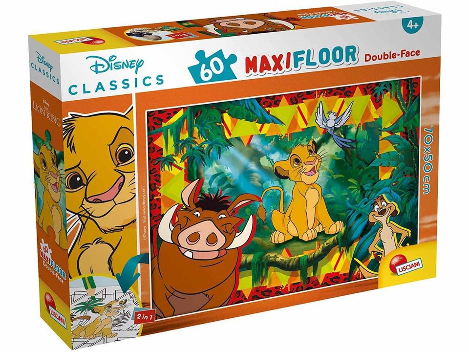 DISNEY PUZZLE DF MAXI FLOOR 60 RE LEONE
