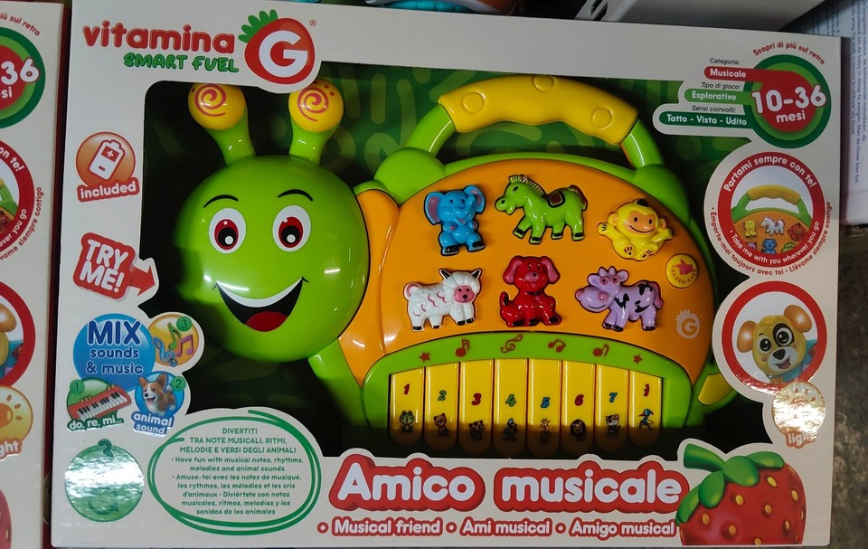 ANIMALI MUSICALI CON LUCI E SUONI BRUCO/CANE