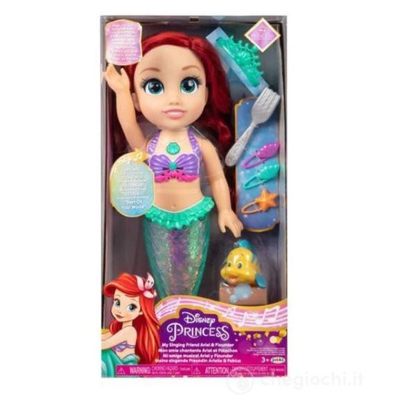 DISNEY PRINCESS BAMBOLA ARIEL CANTANTE 38 CM