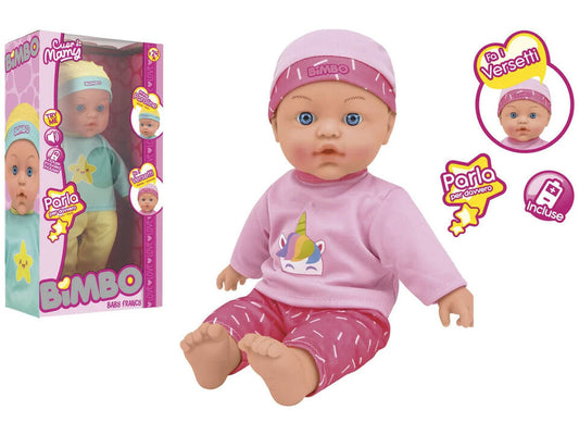BAMBOLA 41 CM PARLANTE VENDITA UNITARIA COLORE CASUALE