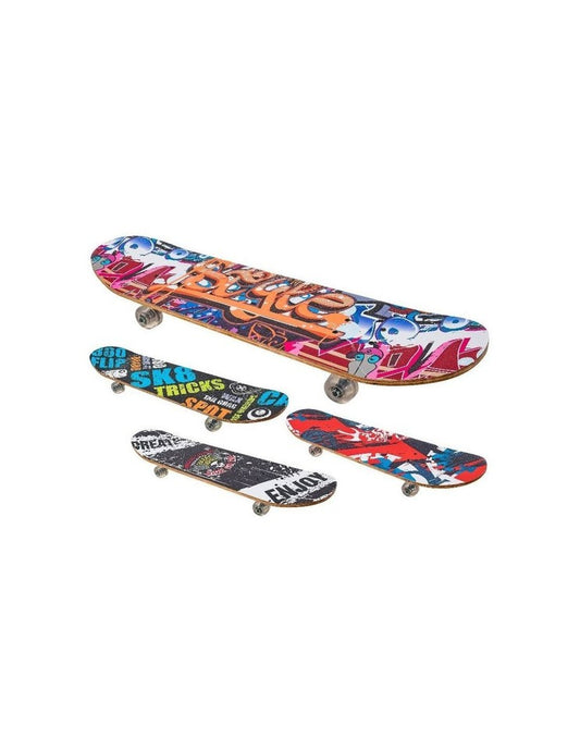 SKATEBOARD IN LEGNO 78CM VENDITA UNITARIA COLORE CASUALE 