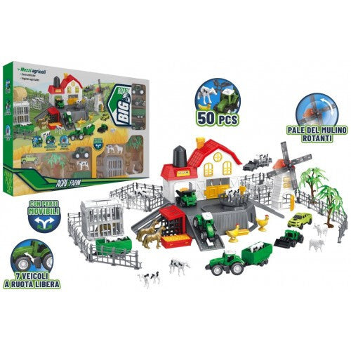 PLAYSET FATTORIA CON ANIMALI E MEZZI 50PZ