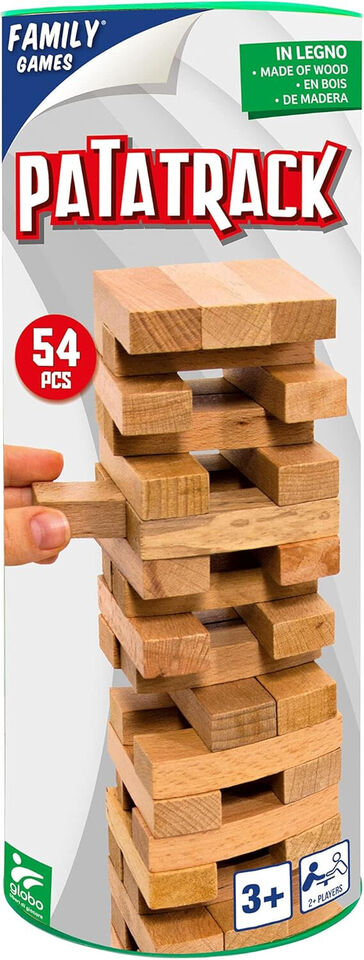 GIOCO PATATRACK IN LEGNO 54 PZ IN TUBO