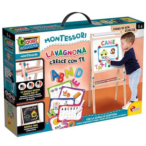 MONTESSORI LAVAGNA IN LEGNO 
