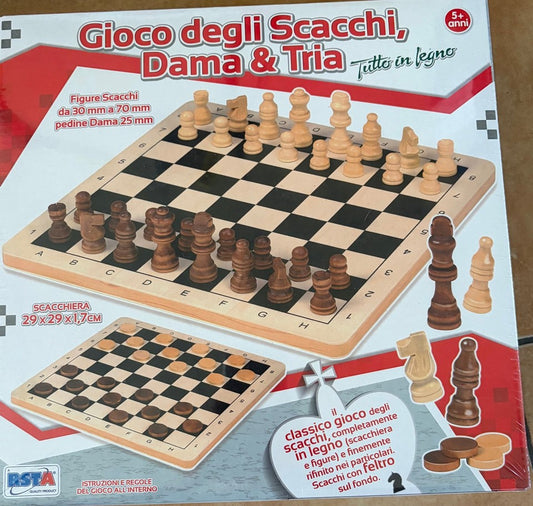 GIOCO DEGLI SCACCHI DAMA TRIA