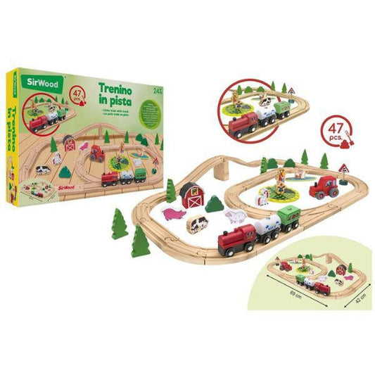 PISTA TRENO LEGNO MAGNETICO