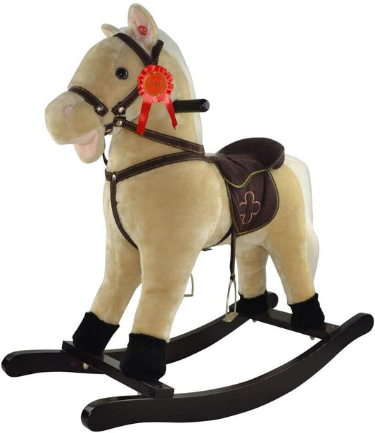 CAVALLUCCIO A DONDOLO C/SUONI BEIGE