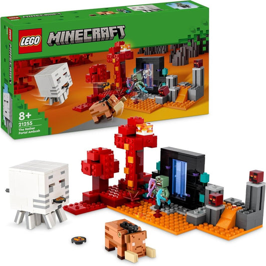 21255 LEGO MINECRAFT AGGUATO NEL PORTALE DEL NETHER 