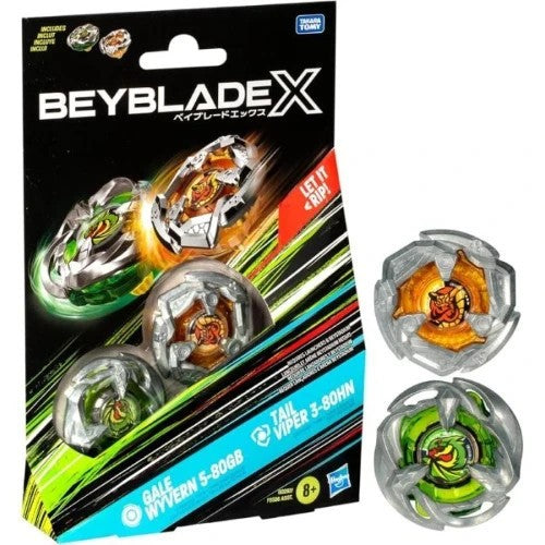 BEY BLADE DUAL PACK GALE VYVERN 5-80GB TAIL VIPER 3-80HN