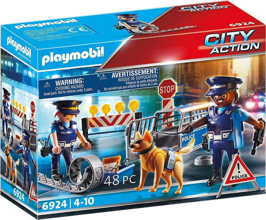 PLAYMOBIL 6924 POSTO DI BLOCCO POLIZIA