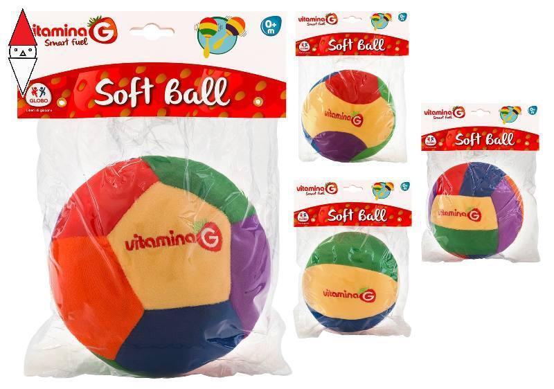 PALLA SOFFICE 15CM  CON SONAGLIO VENDITA UNITARIA CASUALE