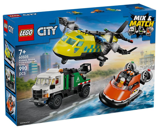 LEGO 60505 REMIX AEREO CAMION E HOVERCRAFT