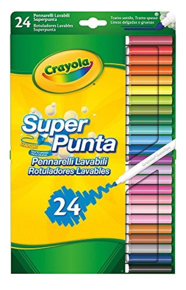 24 PENNARELLI SUPERPUNTA LAVABILI