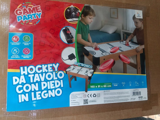 HOCKEY CON PIEDI ELETTRICO IN LEGNO
