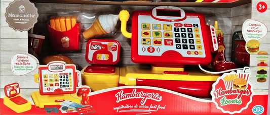 SET REGISTRATORE DI CASSA HAMBURGER LOVERS
