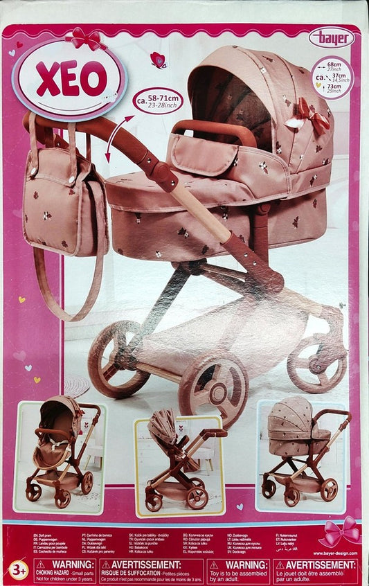 CARROZZINA PER BAMBOLE ROSA