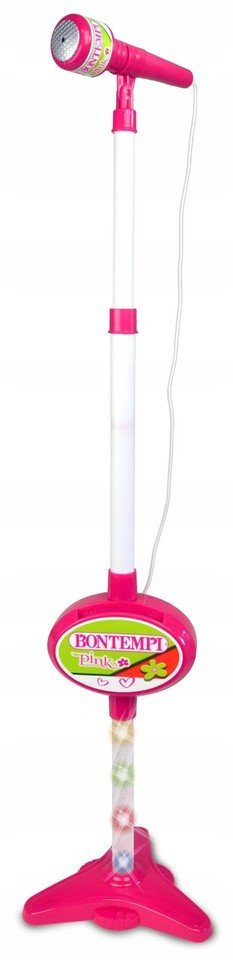 MICROFONO DA PALCO CON LUCI ROSA