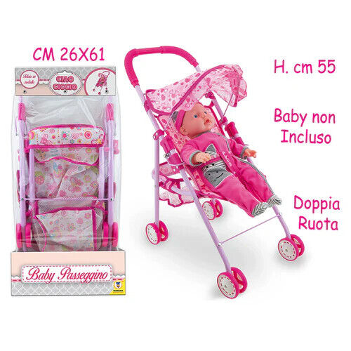BABY PASSEGGINO METALLO 55CM 