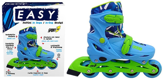 PATTINI EASY ROLLER BLU MISURA 31-34