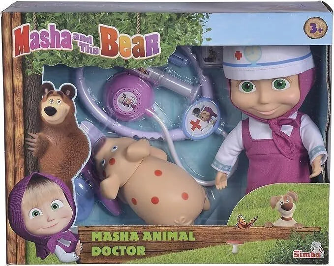 MASHA DOLL VETERINARIA CON PIG 